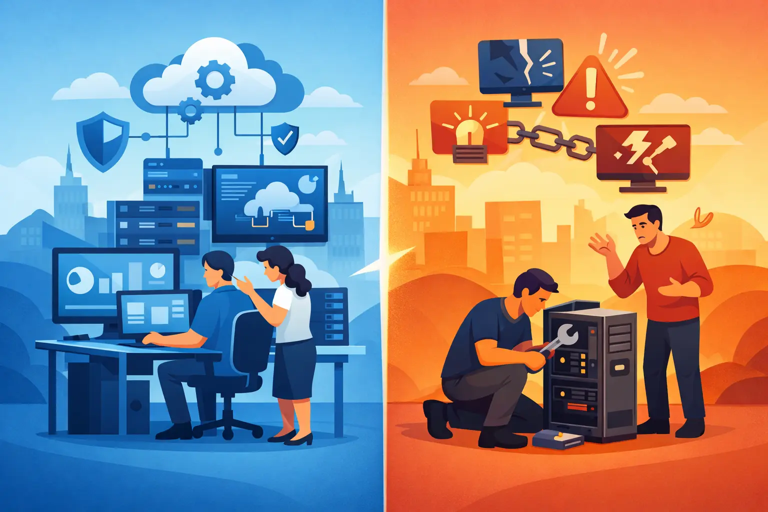 Managed IT Versus Break-Fix Support Compared