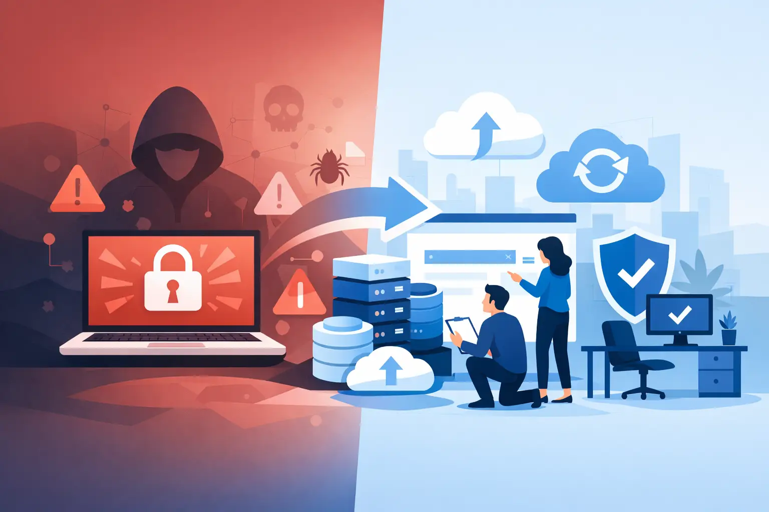 Ransomware Recovery Example for a Small Business